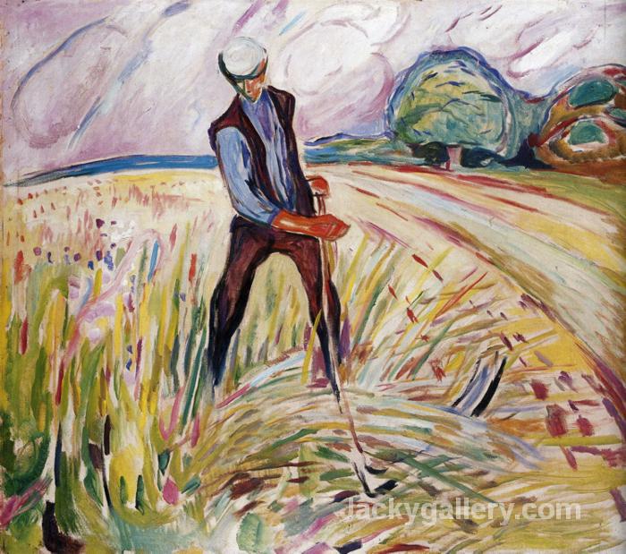 The Haymaker by Edvard Munch paintings reproduction